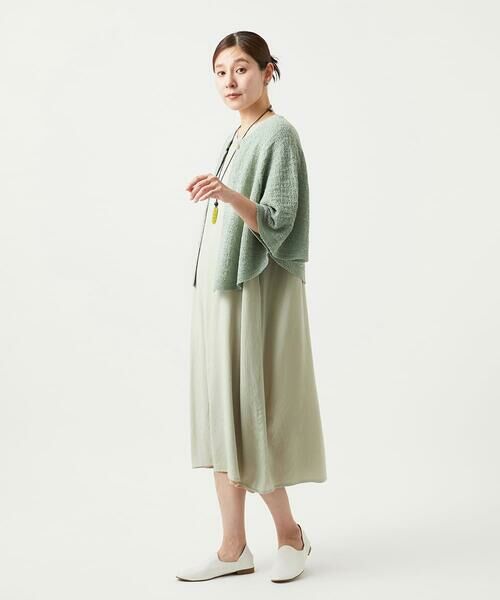 GIANNI LO GIUDICE / ジャンニ・ロ・ジュディチェ ロング・マキシ丈ワンピース | [洗える・リバーシブル]ポリエステルレーヨンプレーンウェーブワンピース | 詳細15