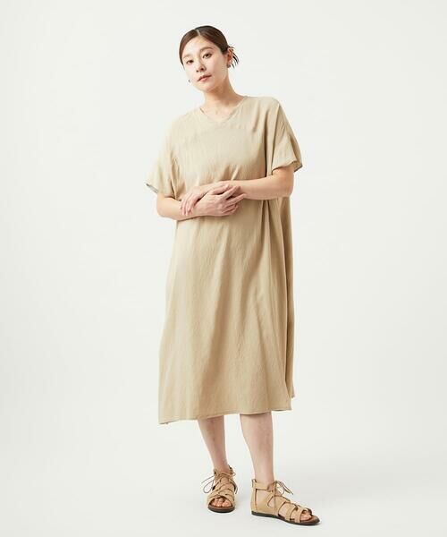 GIANNI LO GIUDICE / ジャンニ・ロ・ジュディチェ ロング・マキシ丈ワンピース | [洗える・リバーシブル]ポリエステルレーヨンプレーンウェーブワンピース | 詳細17