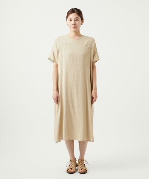 GIANNI LO GIUDICE / ジャンニ・ロ・ジュディチェ ロング・マキシ丈ワンピース | [洗える・リバーシブル]ポリエステルレーヨンプレーンウェーブワンピース | 詳細19