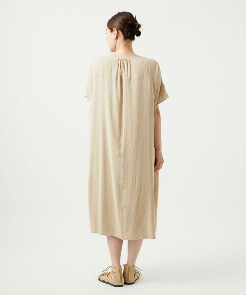 GIANNI LO GIUDICE / ジャンニ・ロ・ジュディチェ ロング・マキシ丈ワンピース | [洗える・リバーシブル]ポリエステルレーヨンプレーンウェーブワンピース | 詳細21