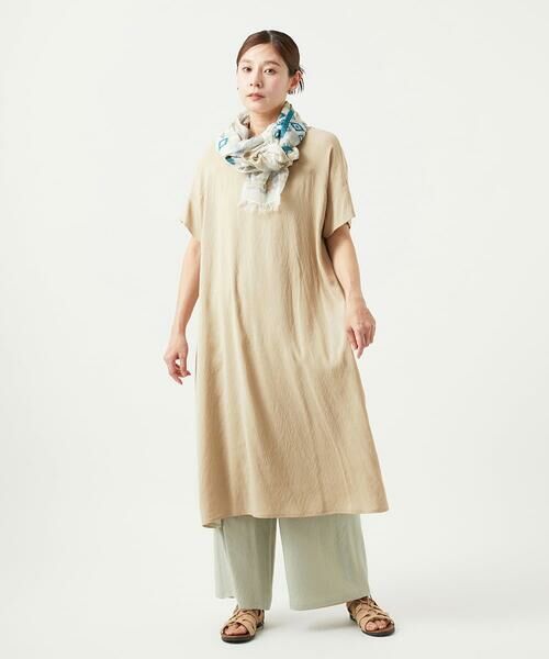 GIANNI LO GIUDICE / ジャンニ・ロ・ジュディチェ ロング・マキシ丈ワンピース | [洗える・リバーシブル]ポリエステルレーヨンプレーンウェーブワンピース | 詳細27