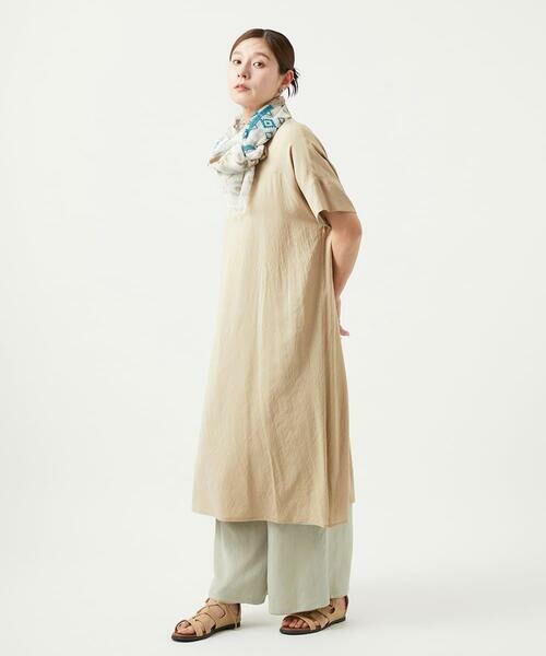 GIANNI LO GIUDICE / ジャンニ・ロ・ジュディチェ ロング・マキシ丈ワンピース | [洗える・リバーシブル]ポリエステルレーヨンプレーンウェーブワンピース | 詳細28