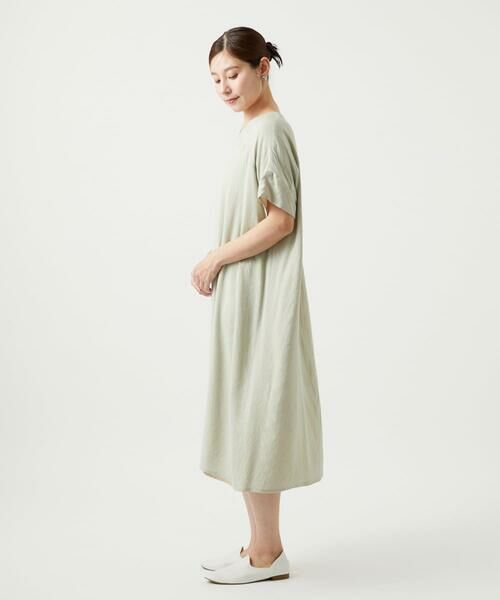 GIANNI LO GIUDICE / ジャンニ・ロ・ジュディチェ ロング・マキシ丈ワンピース | [洗える・リバーシブル]ポリエステルレーヨンプレーンウェーブワンピース | 詳細5