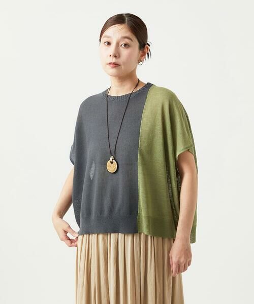 GIANNI LO GIUDICE / ジャンニ・ロ・ジュディチェ ニット・セーター | [洗える]配色ナシジニットプルオーバー | 詳細1