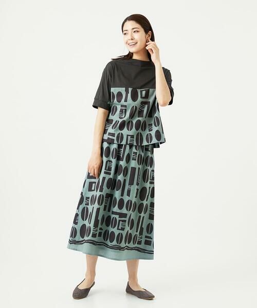 GIANNI LO GIUDICE / ジャンニ・ロ・ジュディチェ ロング・マキシ丈スカート | [洗える]コーヒービーンズプリントスカート | 詳細9