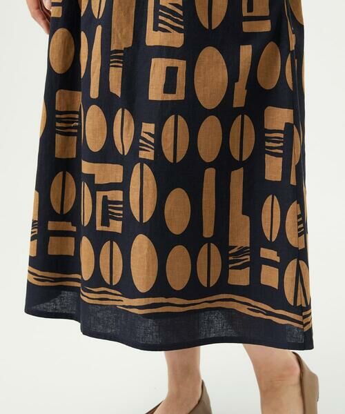 GIANNI LO GIUDICE / ジャンニ・ロ・ジュディチェ ロング・マキシ丈スカート | [洗える]コーヒービーンズプリントスカート | 詳細26