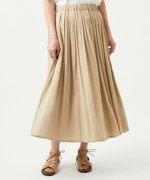 GIANNI LO GIUDICE / ジャンニ・ロ・ジュディチェ ロング・マキシ丈スカート | [洗える・リバーシブル]ポリエステルレーヨンプレーンウェーブスカート | 詳細20