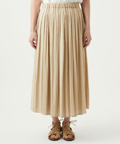 GIANNI LO GIUDICE / ジャンニ・ロ・ジュディチェ ロング・マキシ丈スカート | [洗える・リバーシブル]ポリエステルレーヨンプレーンウェーブスカート | 詳細21