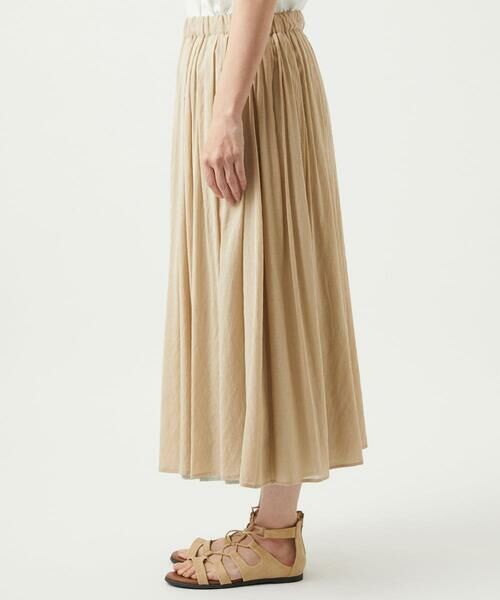 GIANNI LO GIUDICE / ジャンニ・ロ・ジュディチェ ロング・マキシ丈スカート | [洗える・リバーシブル]ポリエステルレーヨンプレーンウェーブスカート | 詳細22