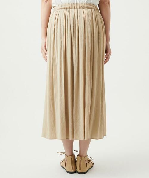 GIANNI LO GIUDICE / ジャンニ・ロ・ジュディチェ ロング・マキシ丈スカート | [洗える・リバーシブル]ポリエステルレーヨンプレーンウェーブスカート | 詳細23