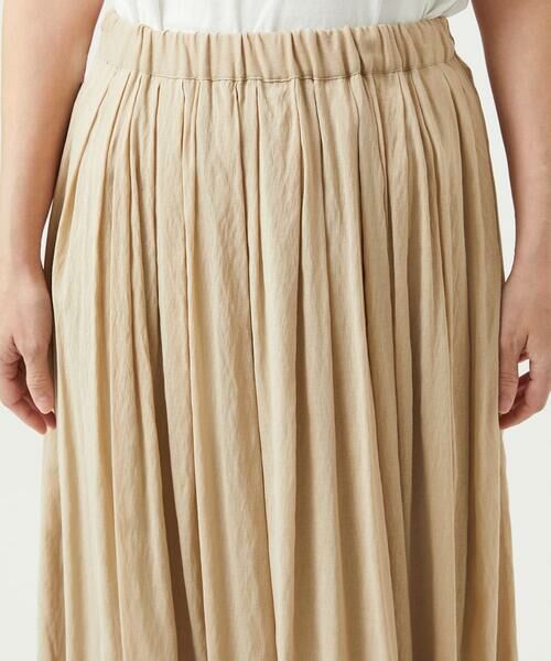 GIANNI LO GIUDICE / ジャンニ・ロ・ジュディチェ ロング・マキシ丈スカート | [洗える・リバーシブル]ポリエステルレーヨンプレーンウェーブスカート | 詳細24