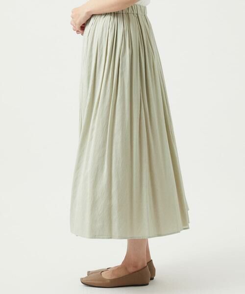 GIANNI LO GIUDICE / ジャンニ・ロ・ジュディチェ ロング・マキシ丈スカート | [洗える・リバーシブル]ポリエステルレーヨンプレーンウェーブスカート | 詳細3