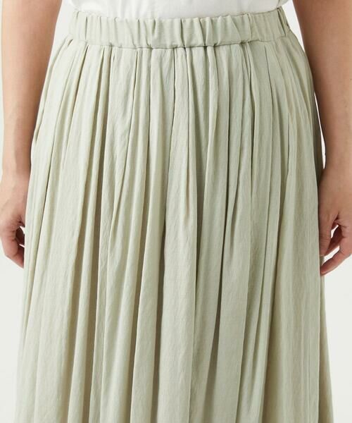 GIANNI LO GIUDICE / ジャンニ・ロ・ジュディチェ ロング・マキシ丈スカート | [洗える・リバーシブル]ポリエステルレーヨンプレーンウェーブスカート | 詳細5