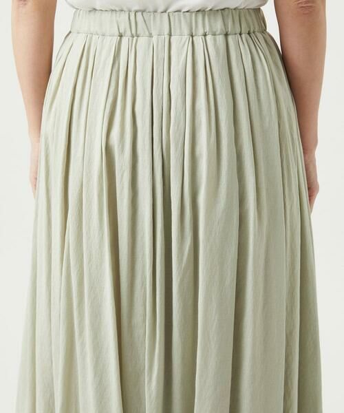 GIANNI LO GIUDICE / ジャンニ・ロ・ジュディチェ ロング・マキシ丈スカート | [洗える・リバーシブル]ポリエステルレーヨンプレーンウェーブスカート | 詳細7