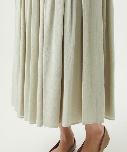 GIANNI LO GIUDICE / ジャンニ・ロ・ジュディチェ ロング・マキシ丈スカート | [洗える・リバーシブル]ポリエステルレーヨンプレーンウェーブスカート | 詳細8