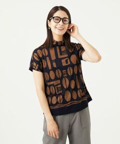 GIANNI LO GIUDICE / ジャンニ・ロ・ジュディチェ カットソー | [洗える・日本製]コーヒービーンズプリントカットソー