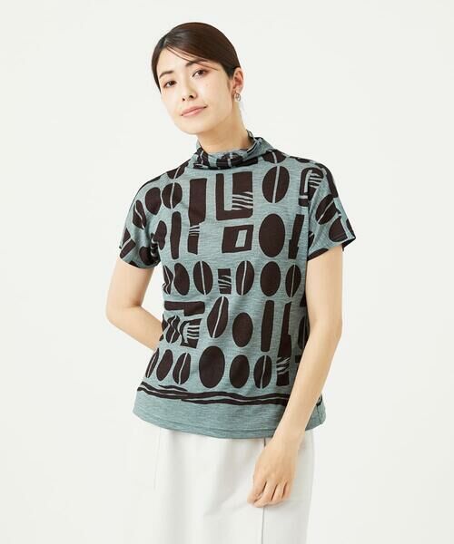 GIANNI LO GIUDICE / ジャンニ・ロ・ジュディチェ カットソー | [洗える・日本製]コーヒービーンズプリントカットソー | 詳細1