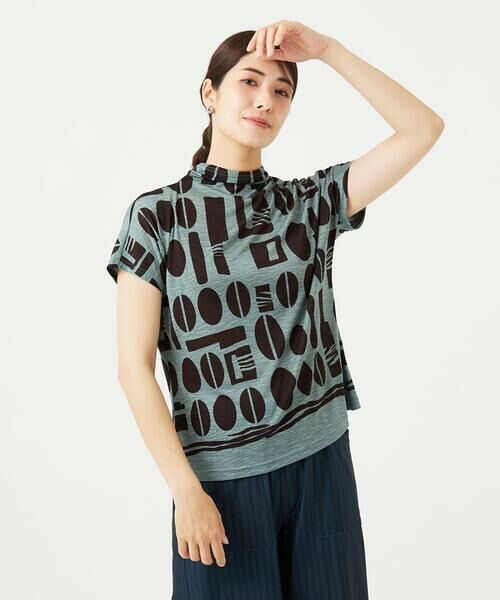 GIANNI LO GIUDICE / ジャンニ・ロ・ジュディチェ カットソー | [洗える・日本製]コーヒービーンズプリントカットソー | 詳細2