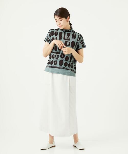 GIANNI LO GIUDICE / ジャンニ・ロ・ジュディチェ カットソー | [洗える・日本製]コーヒービーンズプリントカットソー | 詳細4