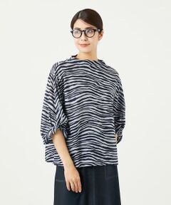 GIANNI LO GIUDICE / ジャンニ・ロ・ジュディチェ カットソー | [洗える・日本製]ラミー天竺ゼブラプリントカットソー