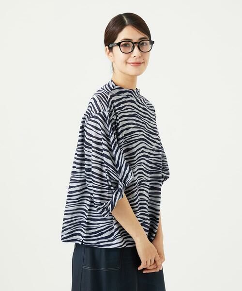 GIANNI LO GIUDICE / ジャンニ・ロ・ジュディチェ カットソー | [洗える・日本製]ラミー天竺ゼブラプリントカットソー | 詳細2