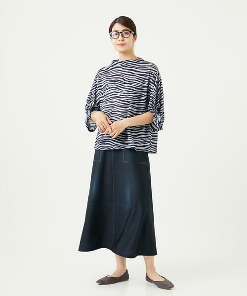 GIANNI LO GIUDICE / ジャンニ・ロ・ジュディチェ カットソー | [洗える・日本製]ラミー天竺ゼブラプリントカットソー | 詳細3