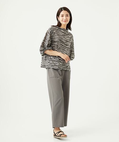 GIANNI LO GIUDICE / ジャンニ・ロ・ジュディチェ カットソー | [洗える・日本製]ラミー天竺ゼブラプリントカットソー | 詳細15