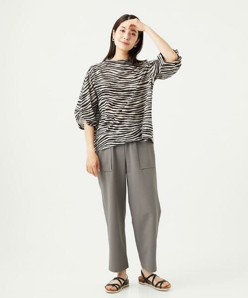 GIANNI LO GIUDICE / ジャンニ・ロ・ジュディチェ カットソー | [洗える・日本製]ラミー天竺ゼブラプリントカットソー | 詳細16