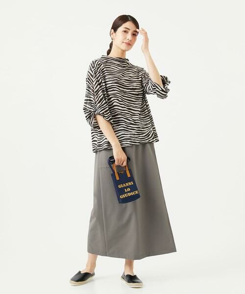 GIANNI LO GIUDICE / ジャンニ・ロ・ジュディチェ カットソー | [洗える・日本製]ラミー天竺ゼブラプリントカットソー | 詳細20