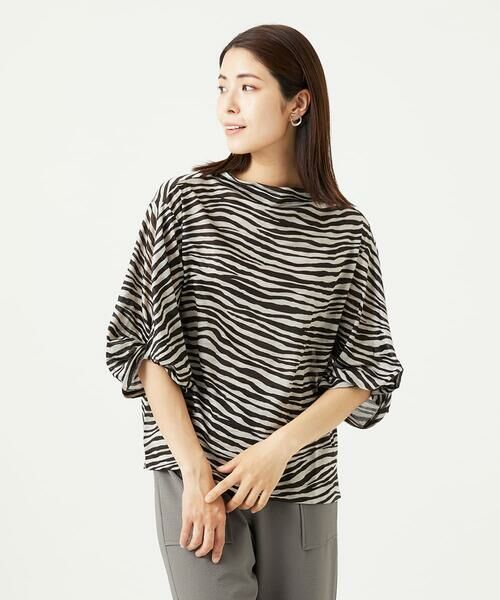 GIANNI LO GIUDICE / ジャンニ・ロ・ジュディチェ カットソー | [洗える・日本製]ラミー天竺ゼブラプリントカットソー | 詳細7