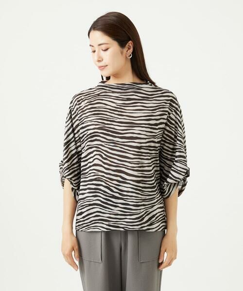 GIANNI LO GIUDICE / ジャンニ・ロ・ジュディチェ カットソー | [洗える・日本製]ラミー天竺ゼブラプリントカットソー | 詳細8