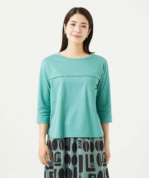 GIANNI LO GIUDICE / ジャンニ・ロ・ジュディチェ カットソー | [洗える]アンチスウェットステッチ刺繍カットソー | 詳細12