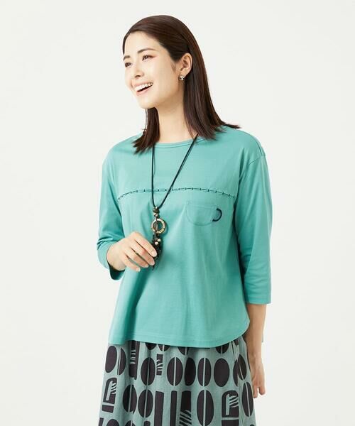 GIANNI LO GIUDICE / ジャンニ・ロ・ジュディチェ カットソー | [洗える]アンチスウェットステッチ刺繍カットソー | 詳細13