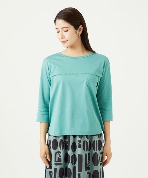 GIANNI LO GIUDICE / ジャンニ・ロ・ジュディチェ カットソー | [洗える]アンチスウェットステッチ刺繍カットソー | 詳細14