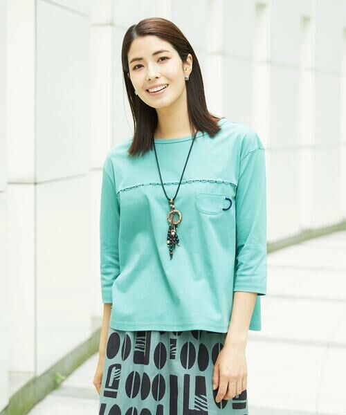 GIANNI LO GIUDICE / ジャンニ・ロ・ジュディチェ カットソー | [洗える]アンチスウェットステッチ刺繍カットソー | 詳細9