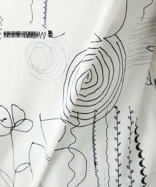 GIANNI LO GIUDICE / ジャンニ・ロ・ジュディチェ カットソー | [洗える・日本製]線描きフラワープリントカットソー | 詳細14