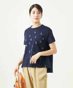 GIANNI LO GIUDICE / ジャンニ・ロ・ジュディチェ カットソー | [洗える]コットン天竺しずくプリントカットソープルオーバー