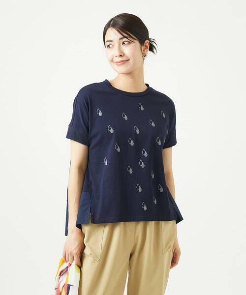 GIANNI LO GIUDICE / ジャンニ・ロ・ジュディチェ カットソー | [洗える]コットン天竺しずくプリントカットソープルオーバー | 詳細1