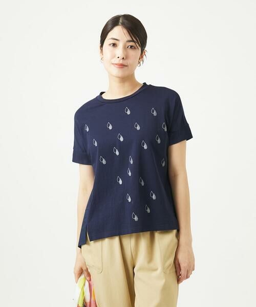GIANNI LO GIUDICE / ジャンニ・ロ・ジュディチェ カットソー | [洗える]コットン天竺しずくプリントカットソープルオーバー | 詳細2