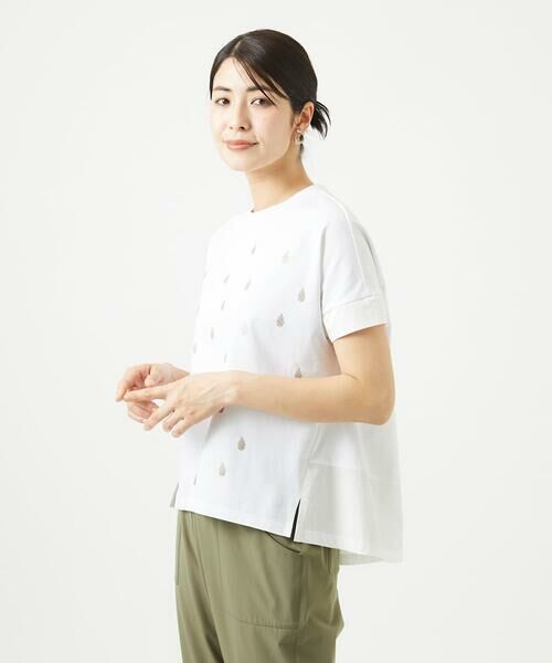 GIANNI LO GIUDICE / ジャンニ・ロ・ジュディチェ カットソー | [洗える]コットン天竺しずくプリントカットソープルオーバー | 詳細5