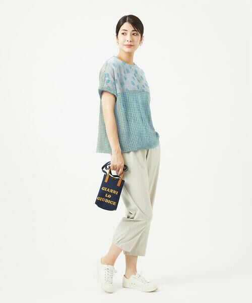 GIANNI LO GIUDICE / ジャンニ・ロ・ジュディチェ カットソー | [洗える・日本製]麻混ドットワッシャージャガードカットソープルオーバー | 詳細13