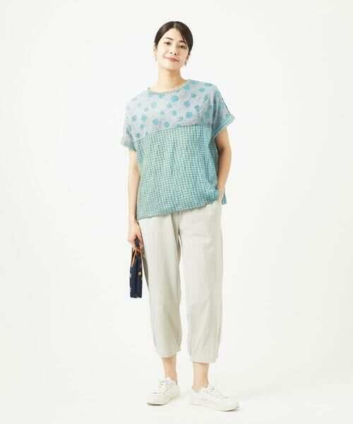 GIANNI LO GIUDICE / ジャンニ・ロ・ジュディチェ カットソー | [洗える・日本製]麻混ドットワッシャージャガードカットソープルオーバー | 詳細14