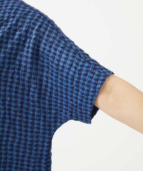 GIANNI LO GIUDICE / ジャンニ・ロ・ジュディチェ カットソー | [洗える・日本製]麻混ギンガムワッシャージャガードカットソー | 詳細10