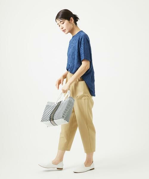 GIANNI LO GIUDICE / ジャンニ・ロ・ジュディチェ カットソー | [洗える・日本製]麻混ギンガムワッシャージャガードカットソー | 詳細16