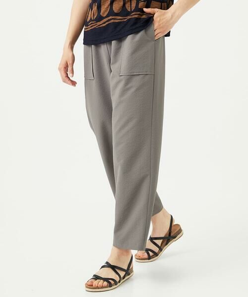 GIANNI LO GIUDICE / ジャンニ・ロ・ジュディチェ その他パンツ | [洗える・日本製]プライムフレックスサッカーワイドパンツ | 詳細3