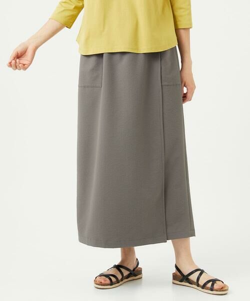 GIANNI LO GIUDICE / ジャンニ・ロ・ジュディチェ その他パンツ | [洗える・日本製]プライムフレックスサッカースカート風パンツ | 詳細1