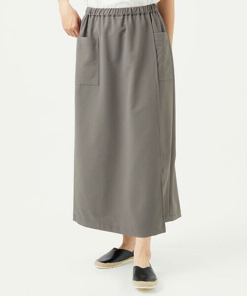 GIANNI LO GIUDICE / ジャンニ・ロ・ジュディチェ その他パンツ | [洗える・日本製]プライムフレックスサッカースカート風パンツ | 詳細2