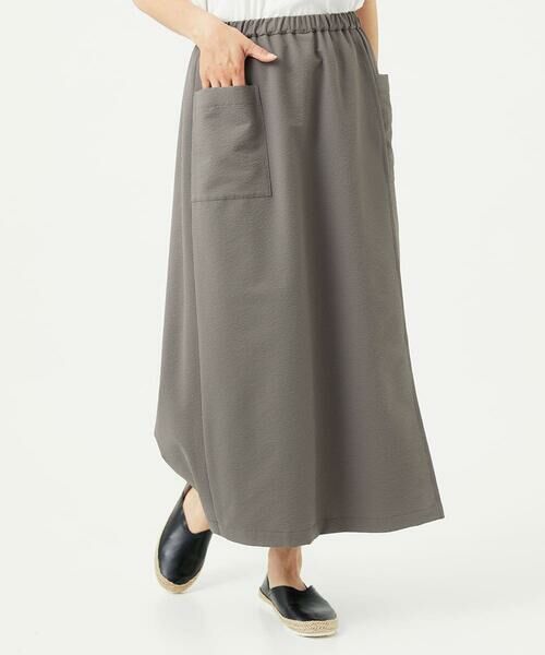 GIANNI LO GIUDICE / ジャンニ・ロ・ジュディチェ その他パンツ | [洗える・日本製]プライムフレックスサッカースカート風パンツ | 詳細3