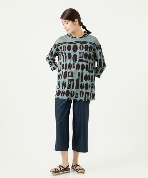 GIANNI LO GIUDICE / ジャンニ・ロ・ジュディチェ その他パンツ | [洗える]デジタル幾何デニムプリントパンツ | 詳細10