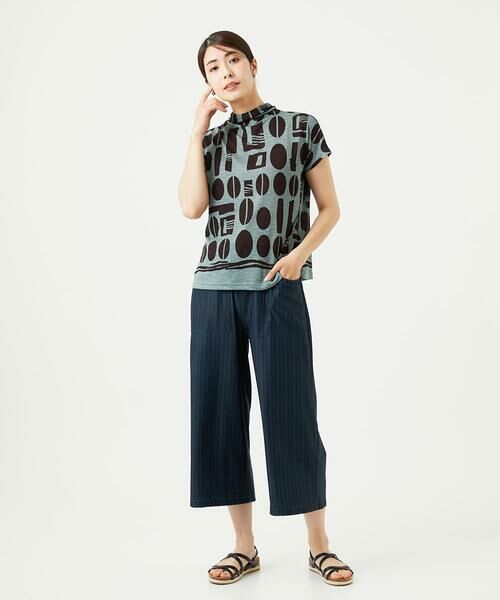 GIANNI LO GIUDICE / ジャンニ・ロ・ジュディチェ その他パンツ | [洗える]デジタル幾何デニムプリントパンツ | 詳細12